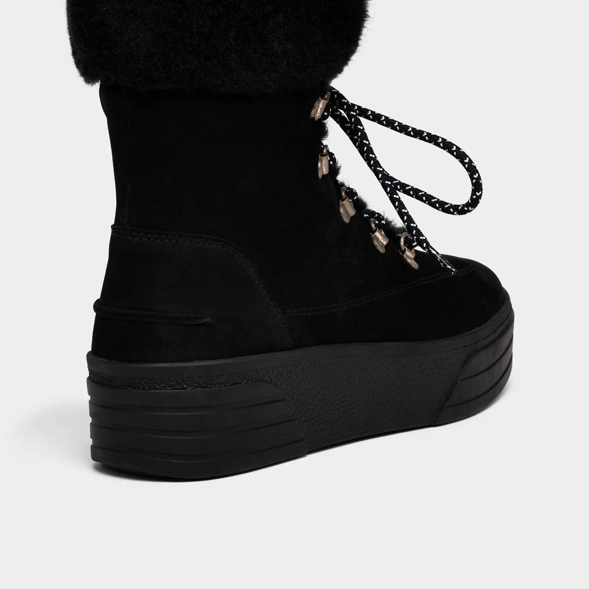 Abbie - Black Nubuck Leather Boots - Image 5