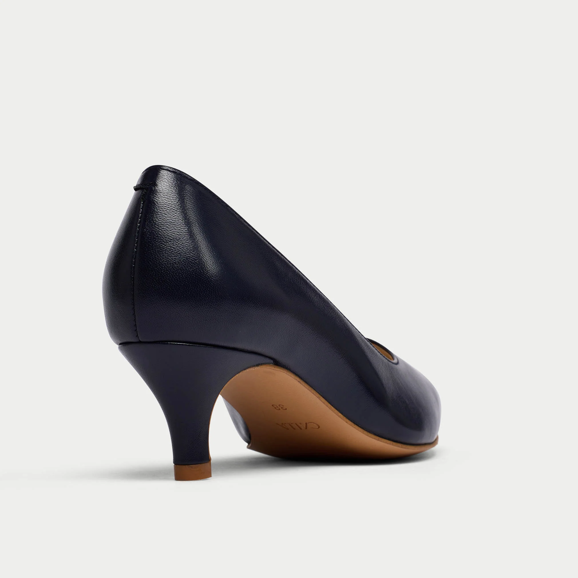 Ava - Navy Leather Courts - Image 3