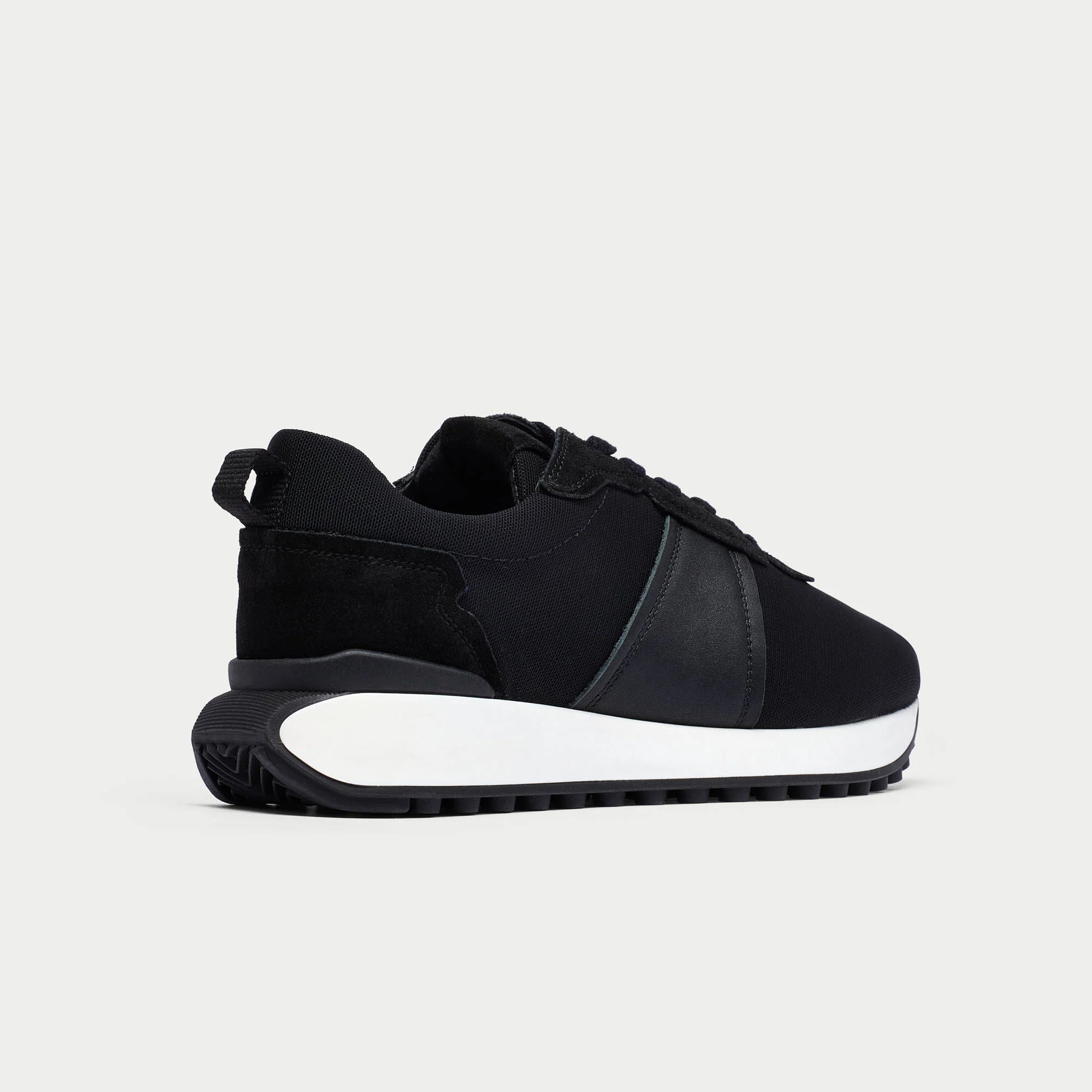 Cosmos - Chunky-Sole Black Wide Fit Trainers - Image 7