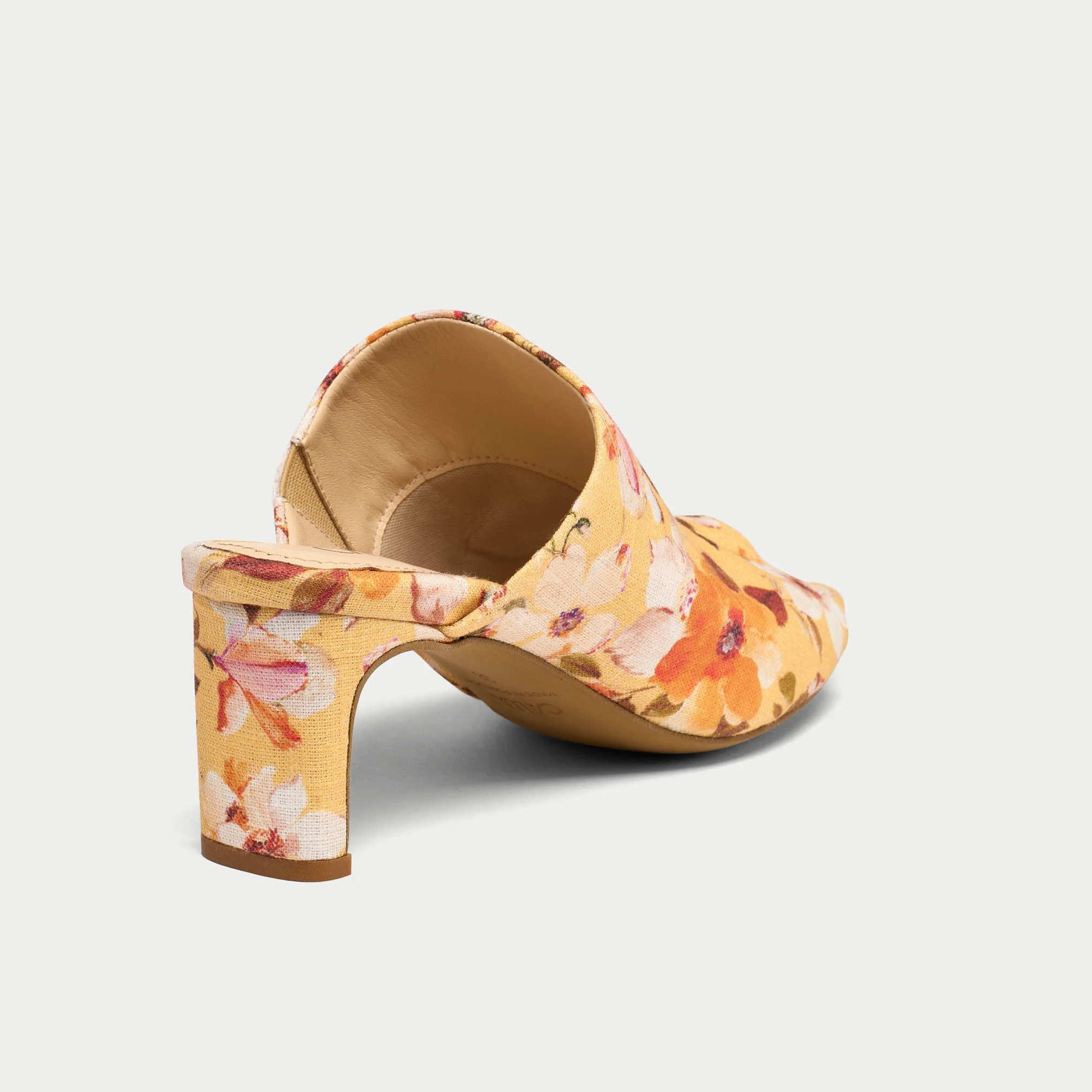 Debbie - Yellow Floral Mules - Image 6