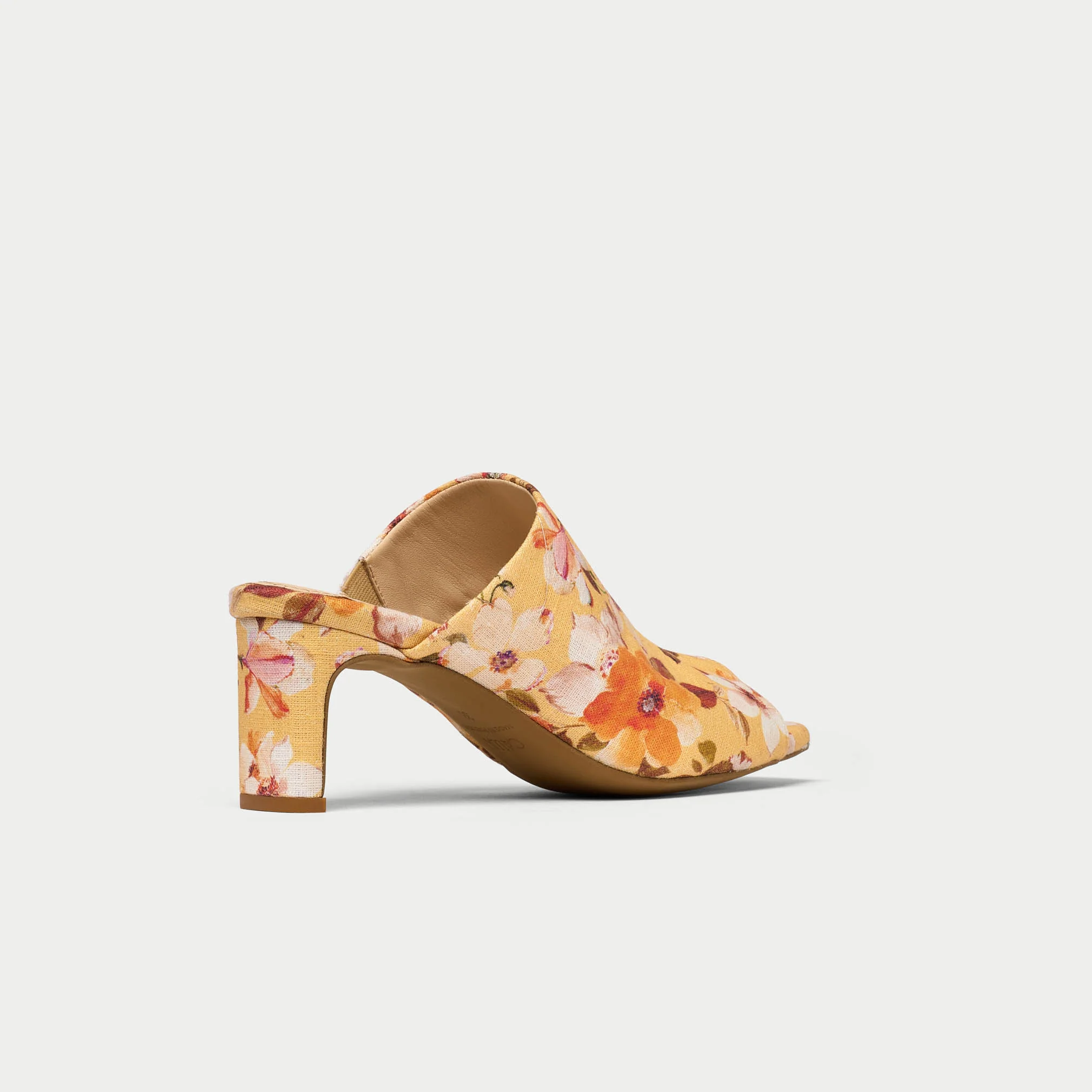 Debbie - Yellow Floral Mules - Image 9