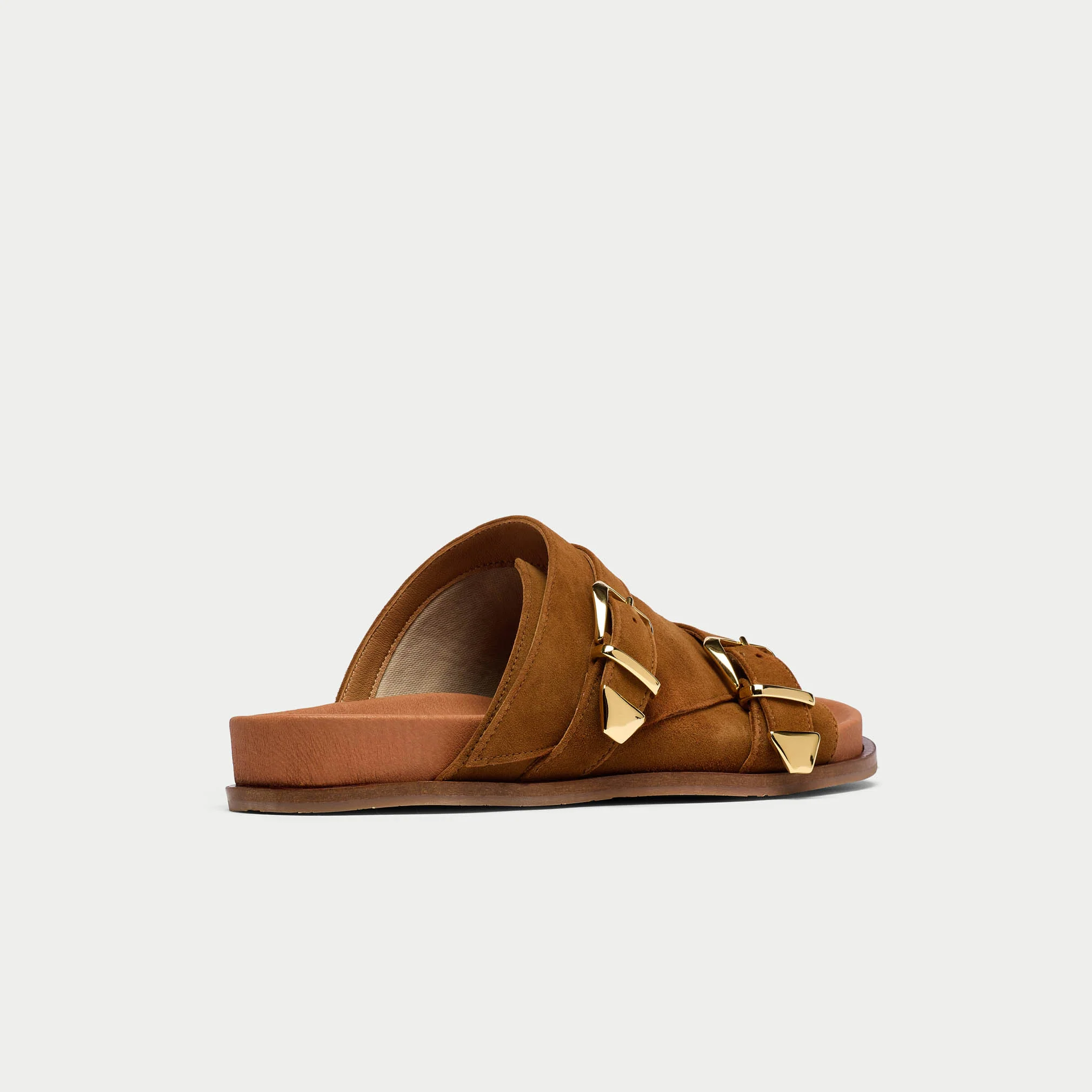 Lily - Tan Suede Sandals - Image 5