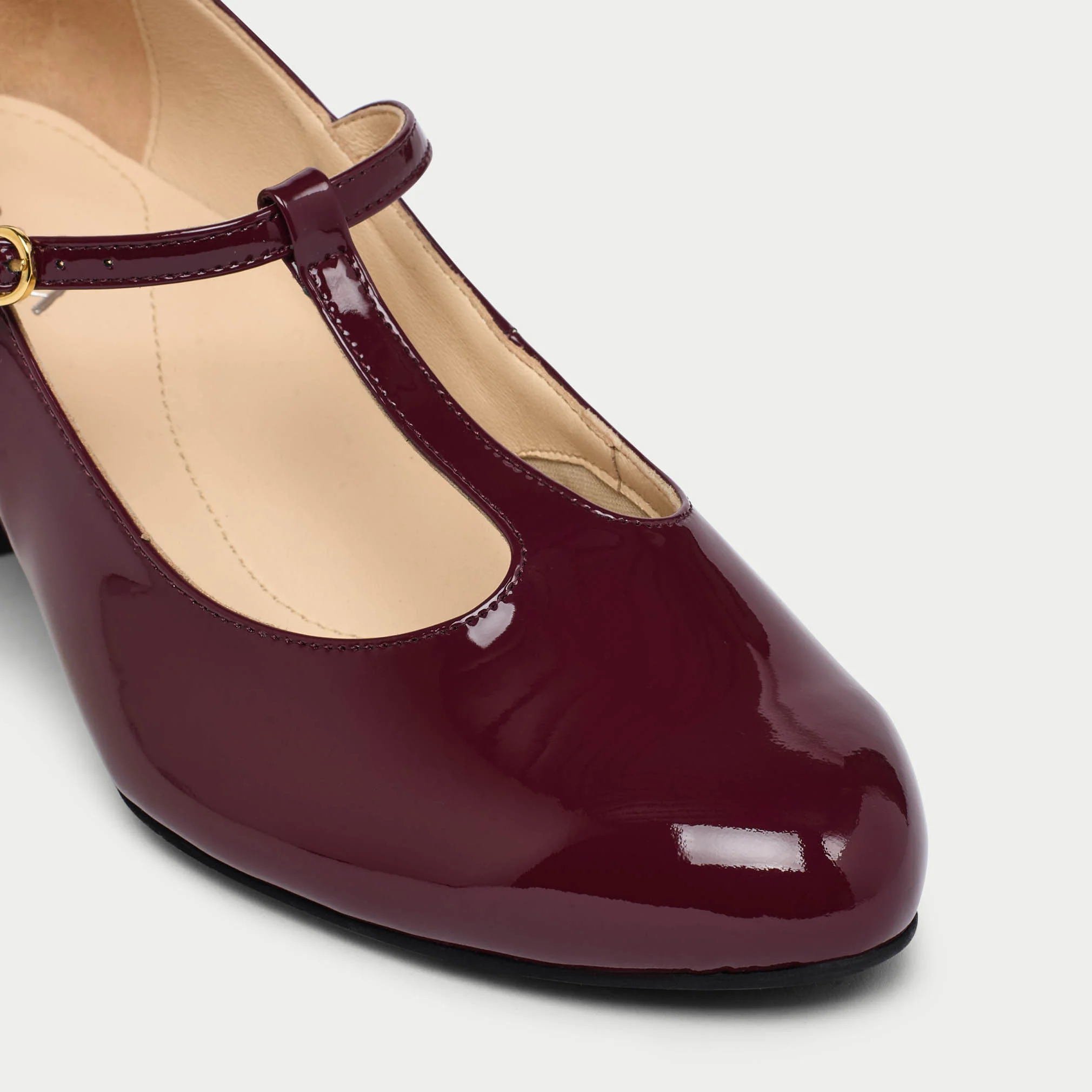 Lorette - Cherry Patent Leather Courts - Image 4