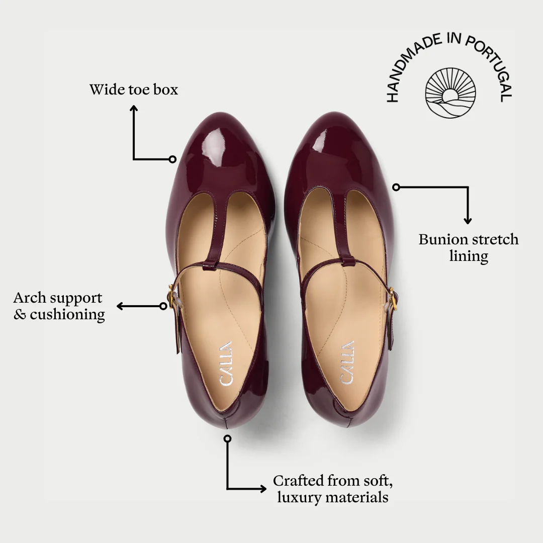 Lorette - Cherry Patent Leather Courts - Image 6