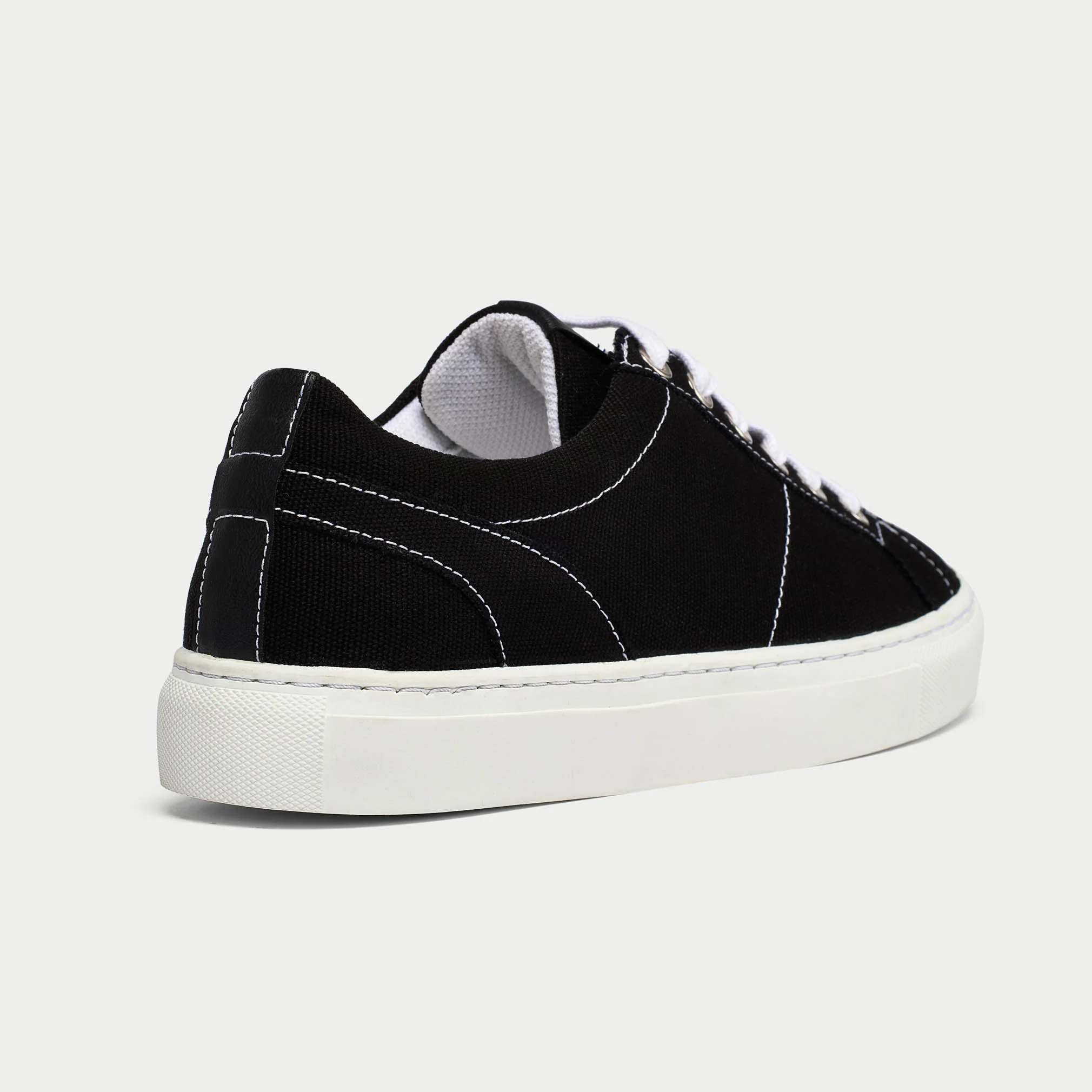 Luna Vegan - Black Wide Fit Trainers - Image 6