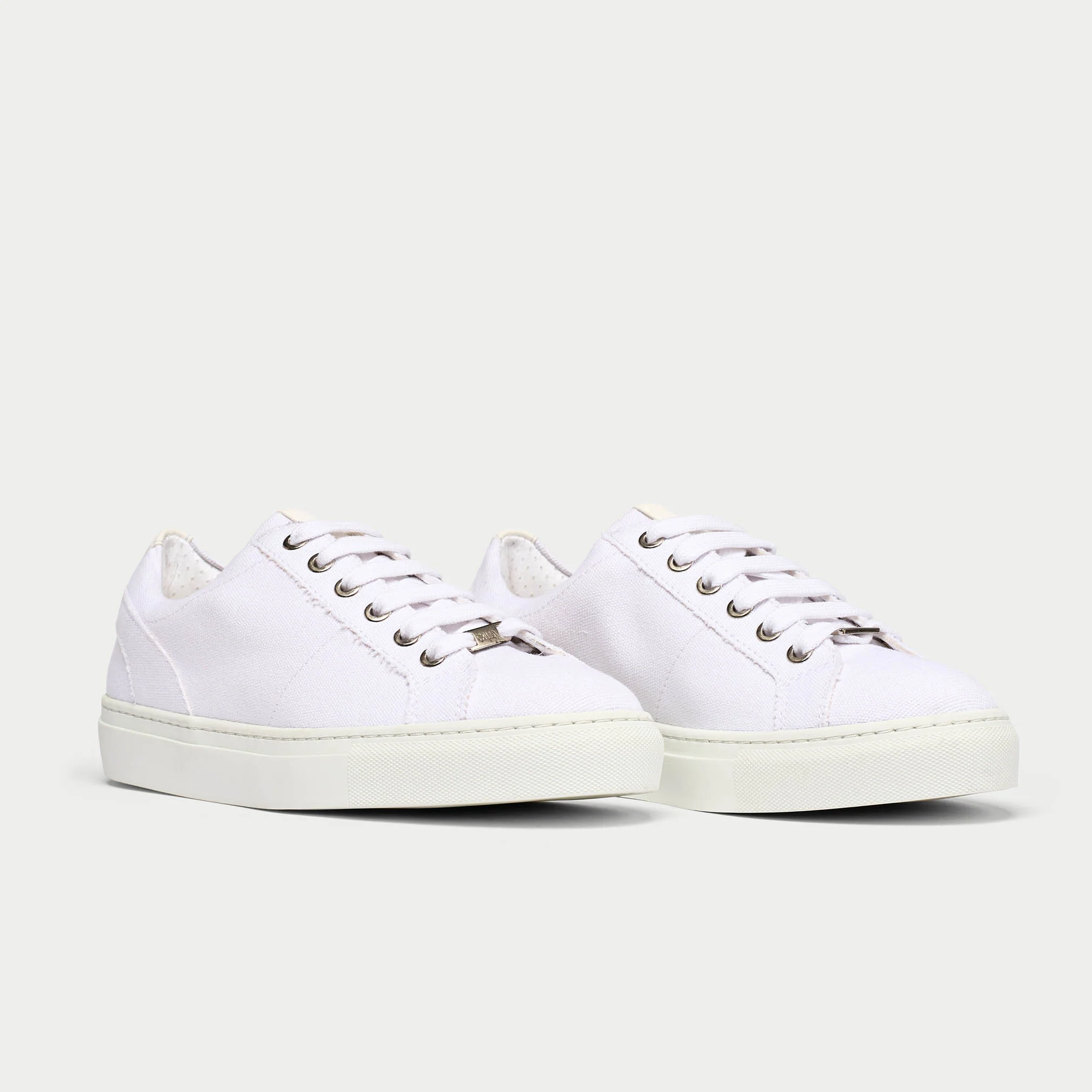 Luna Vegan - White Wide Fit Trainers - Image 4