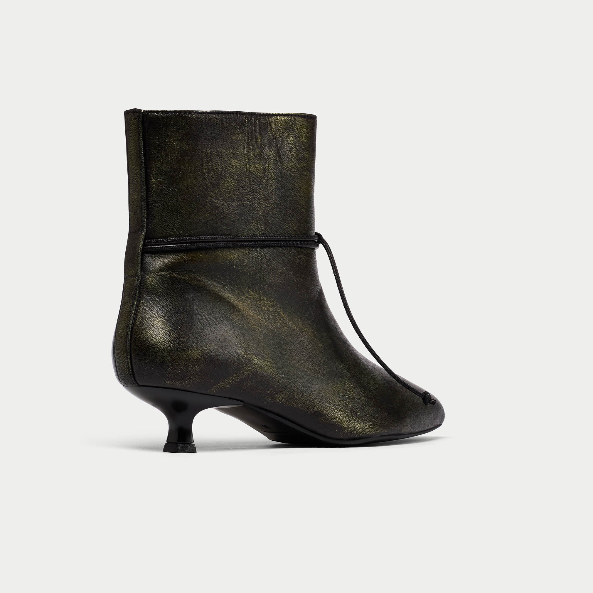 Maisie - Brushed Black Leather Boots - Image 5