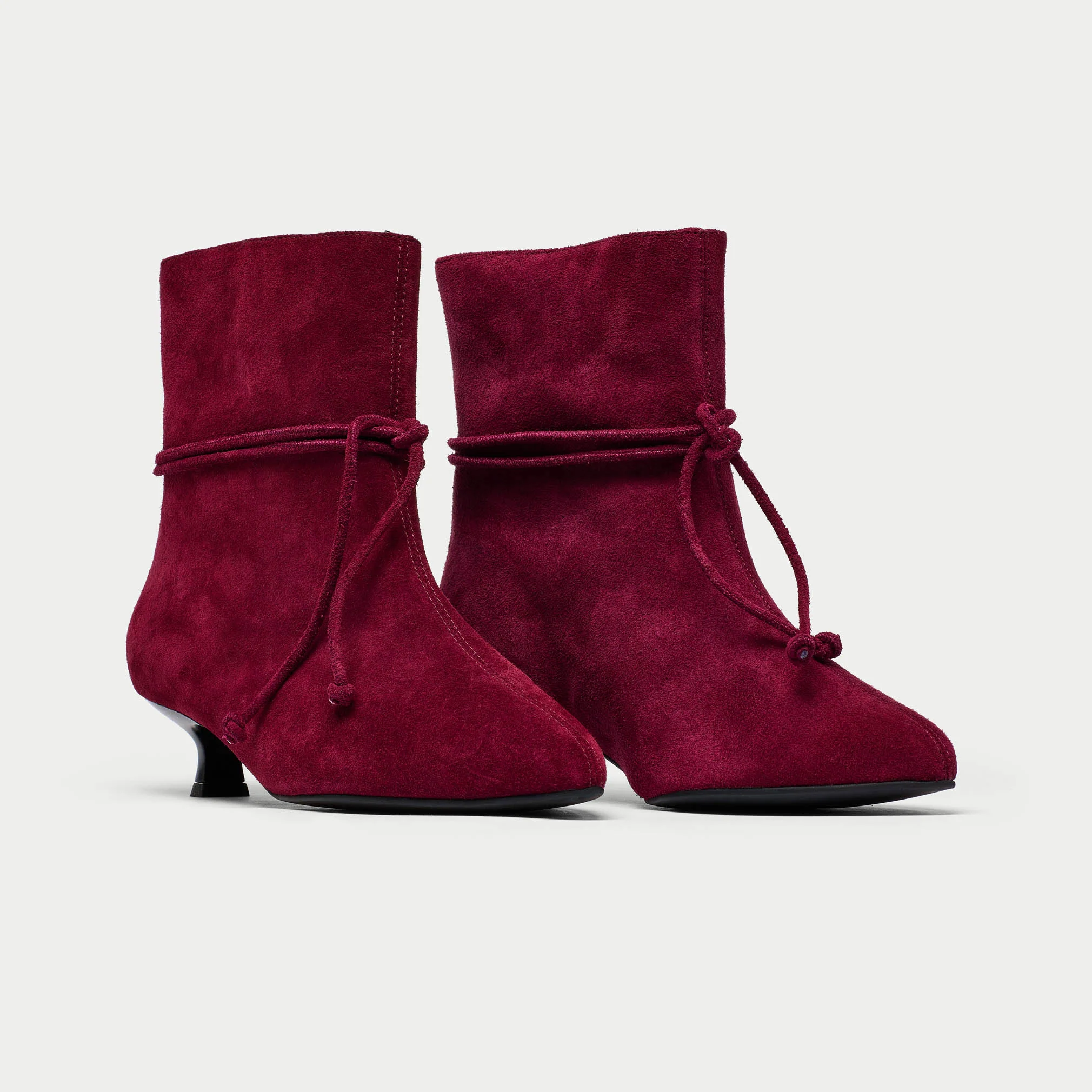 Maisie - Cherry Suede Boots - Image 4
