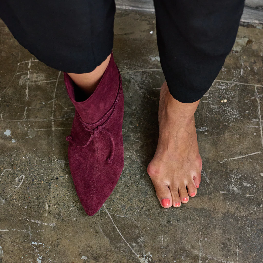 Maisie - Cherry Suede Boots - Image 5