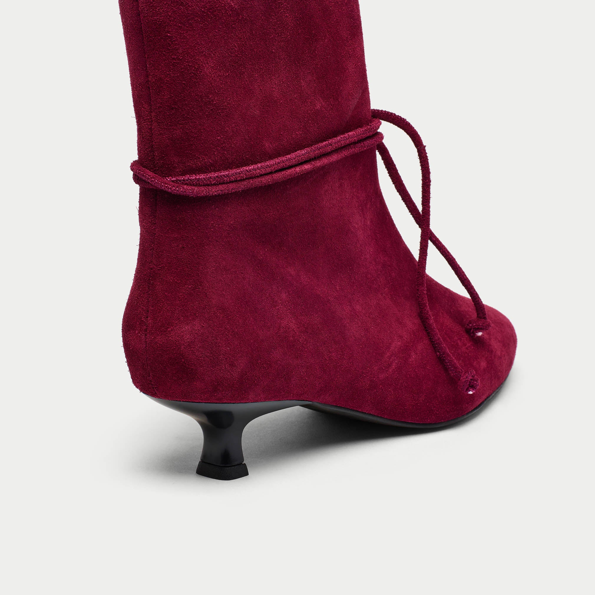 Maisie - Cherry Suede Boots - Image 7