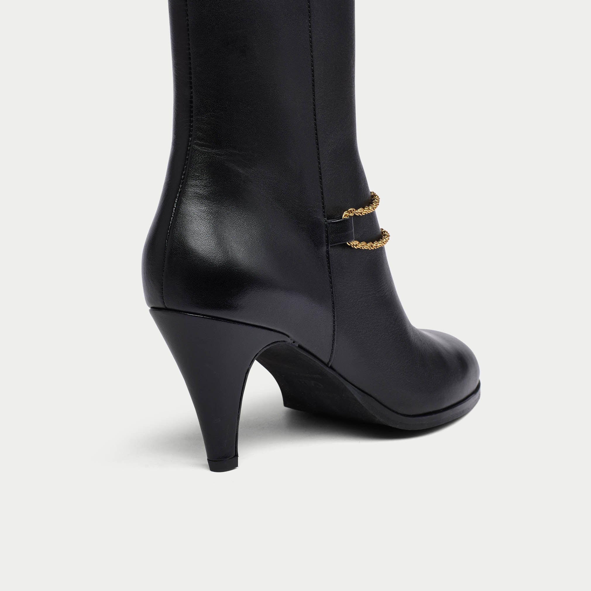 Maya - Black Leather Boots - Image 5