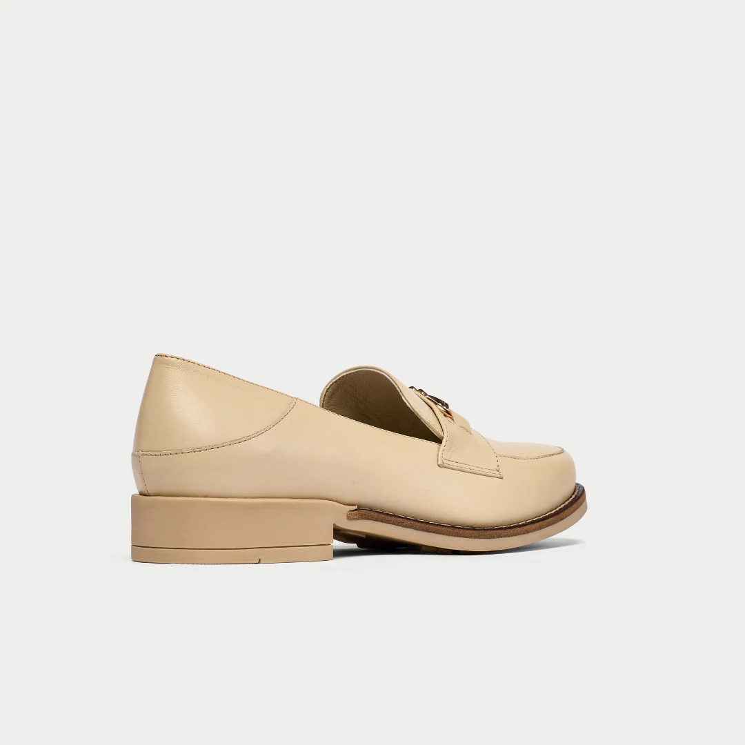 Meredith - Neutral Leather Loafers - Image 7