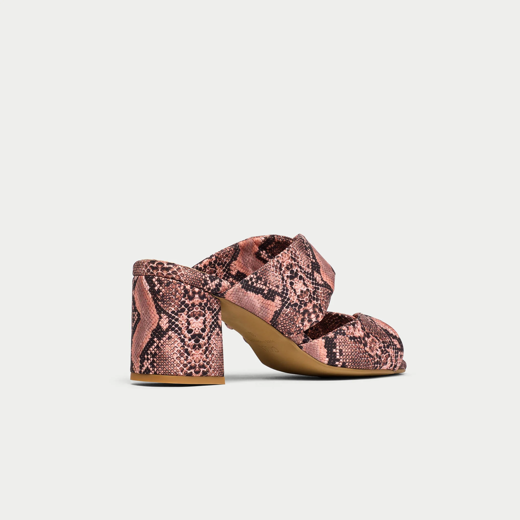 Mia - Pink Snake Mules - Image 10