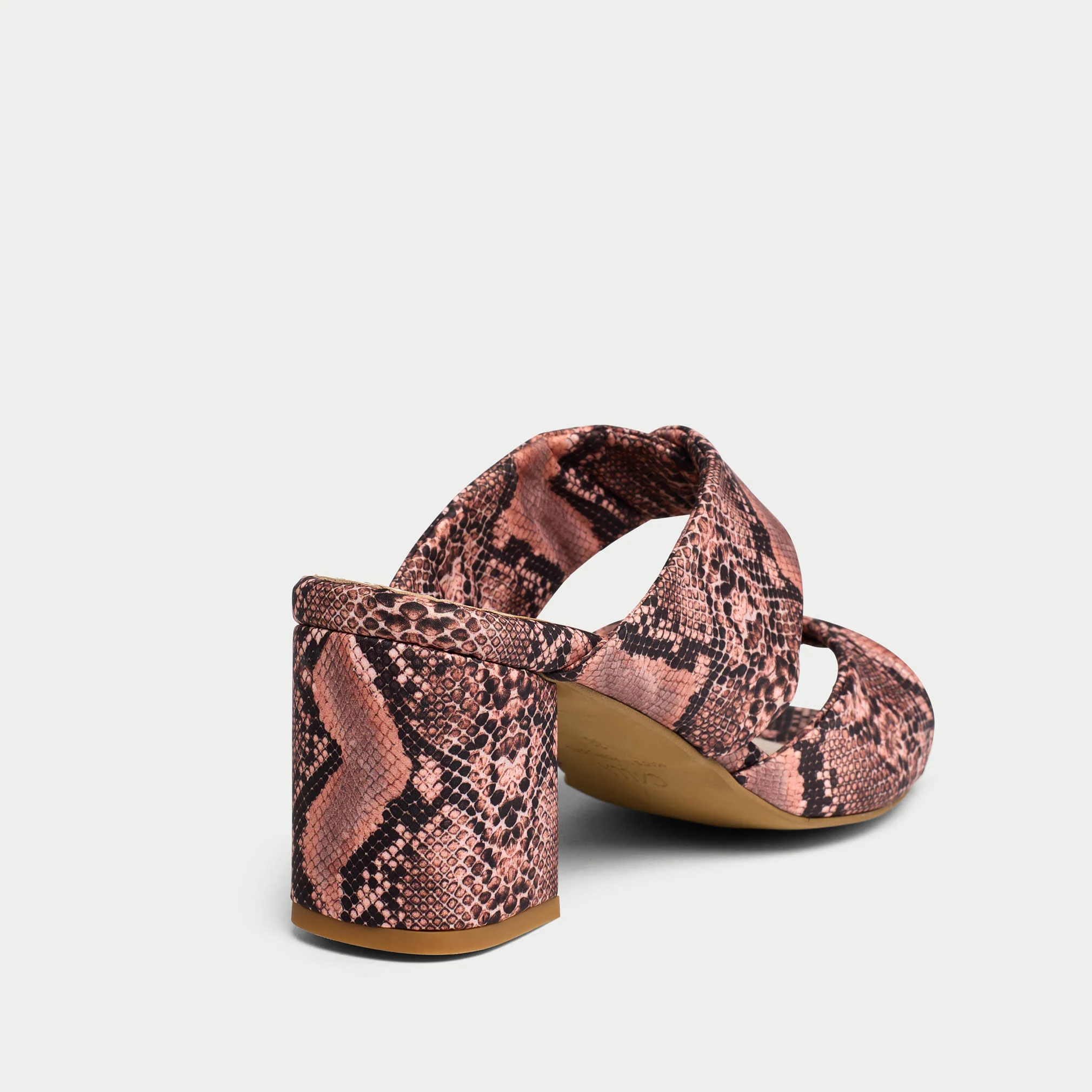 Mia - Pink Snake Mules - Image 7