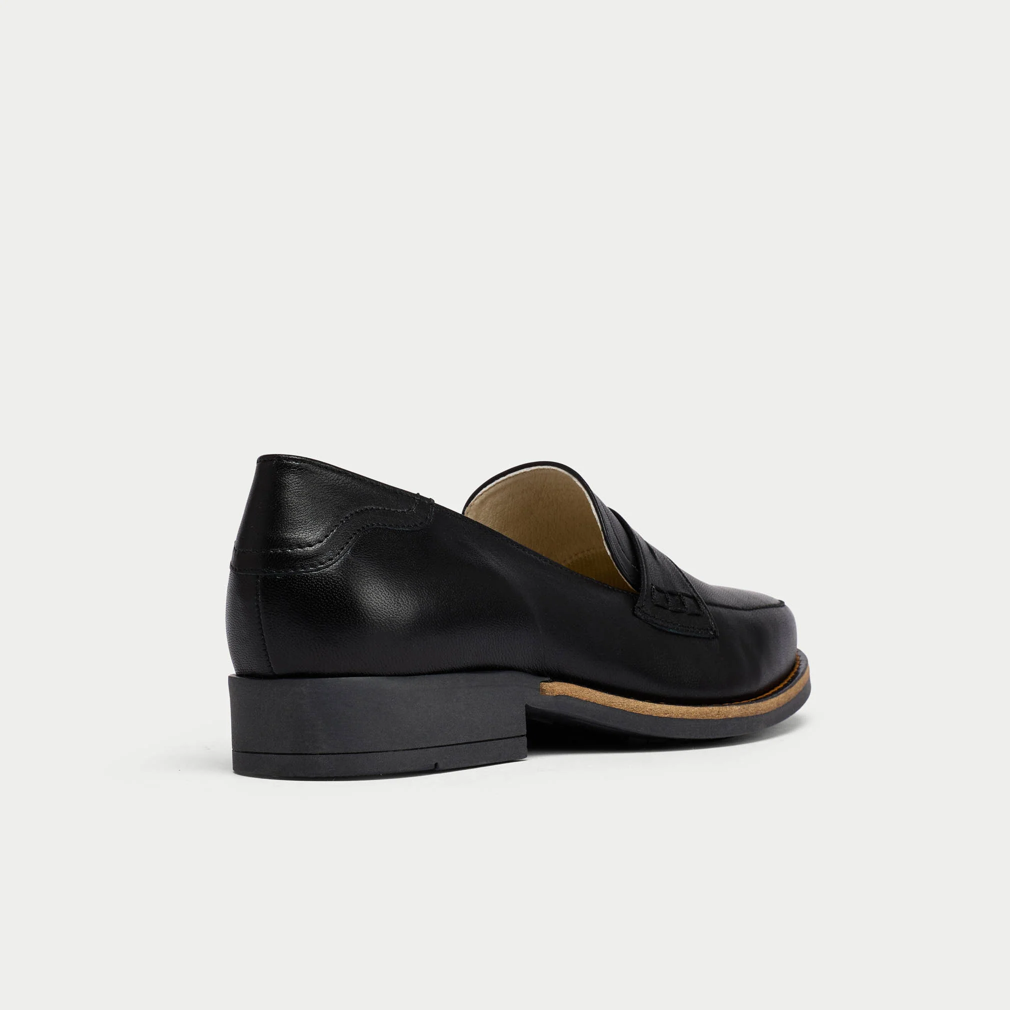 Nadia - Black Leather Loafers - Image 6