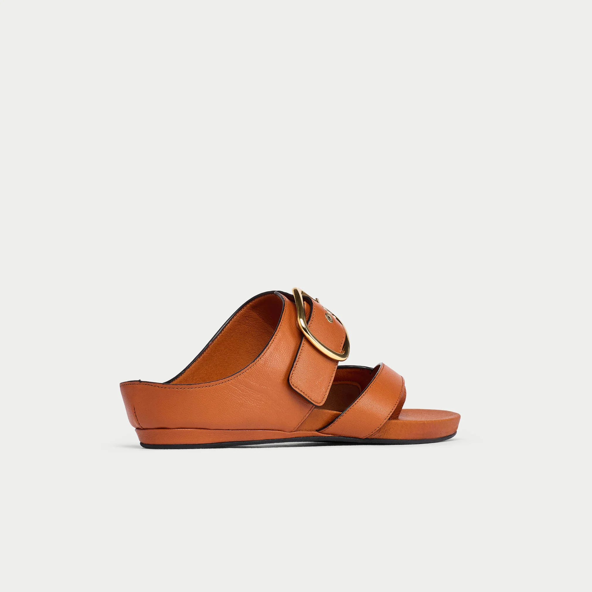 Ruby - Cognac Leather Sandals - Image 9