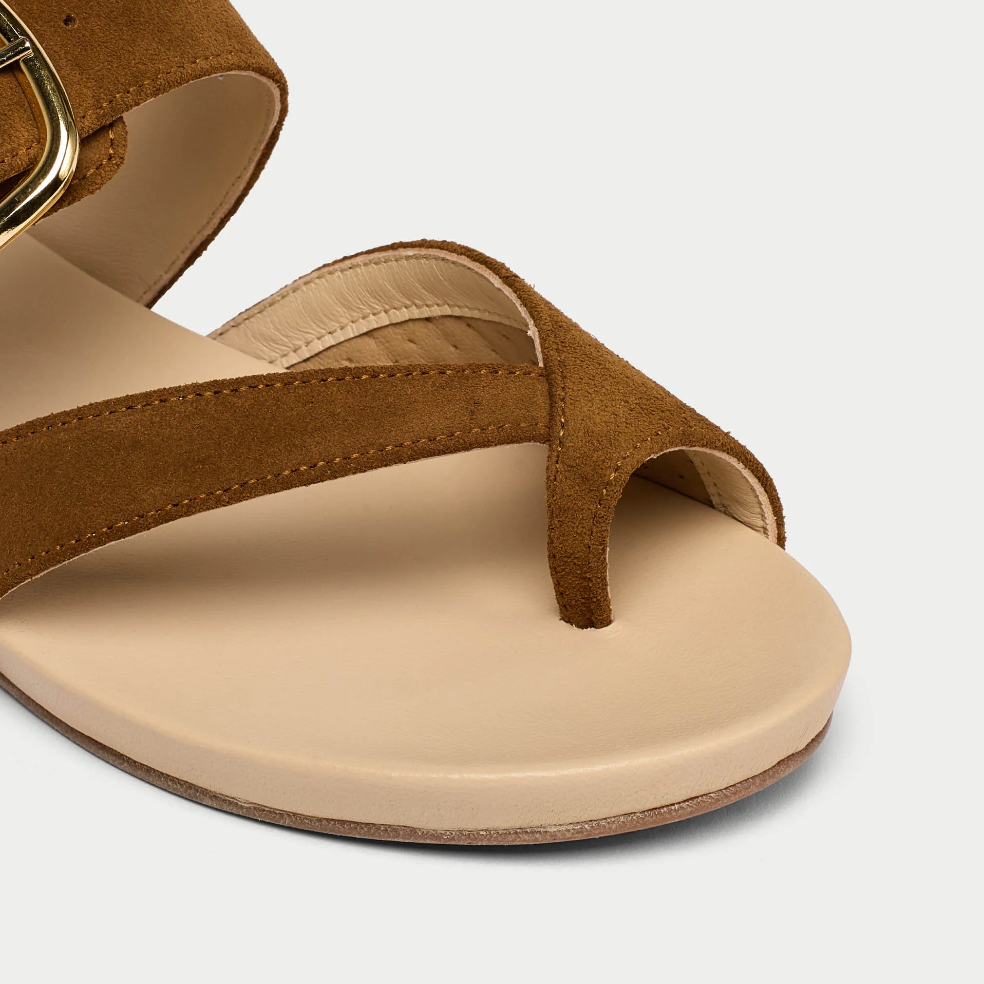 Ruby - Tan Suede Sandals - Image 3