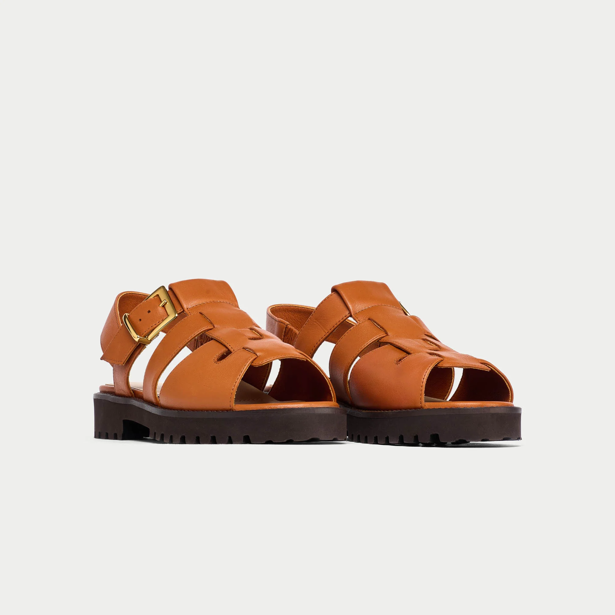 Simone - Tan Leather Sandals - Image 4