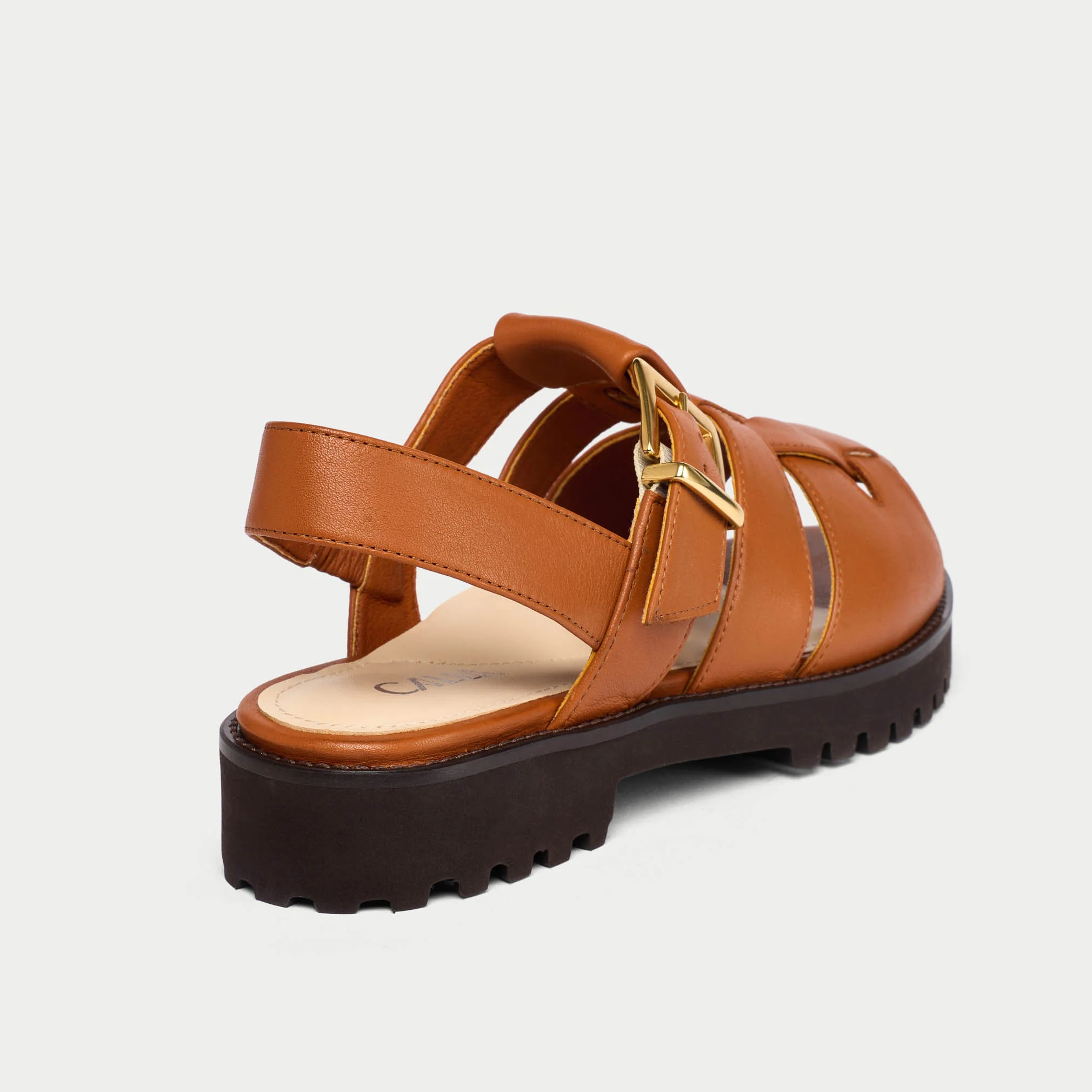 Simone - Tan Leather Sandals - Image 6