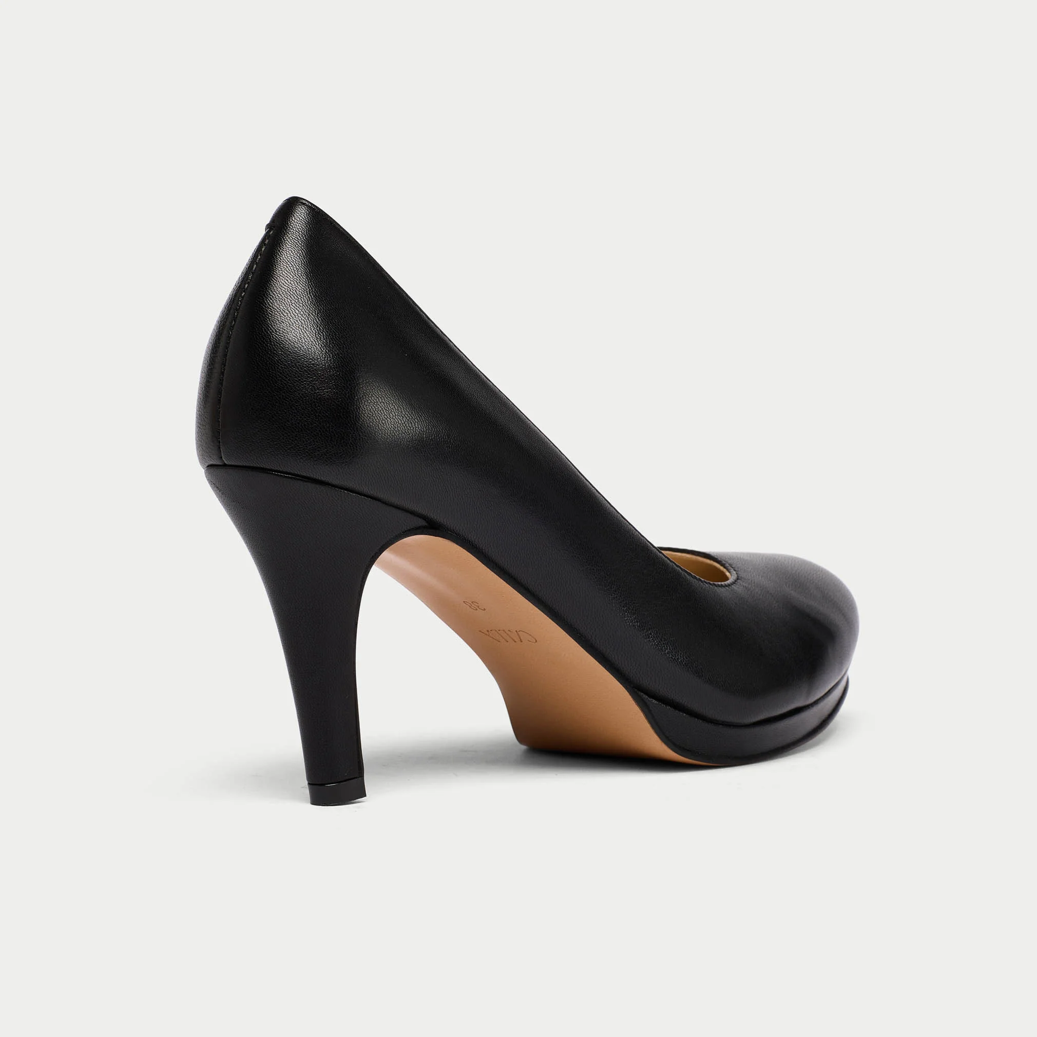 Sophia - Black Leather Courts - Image 4