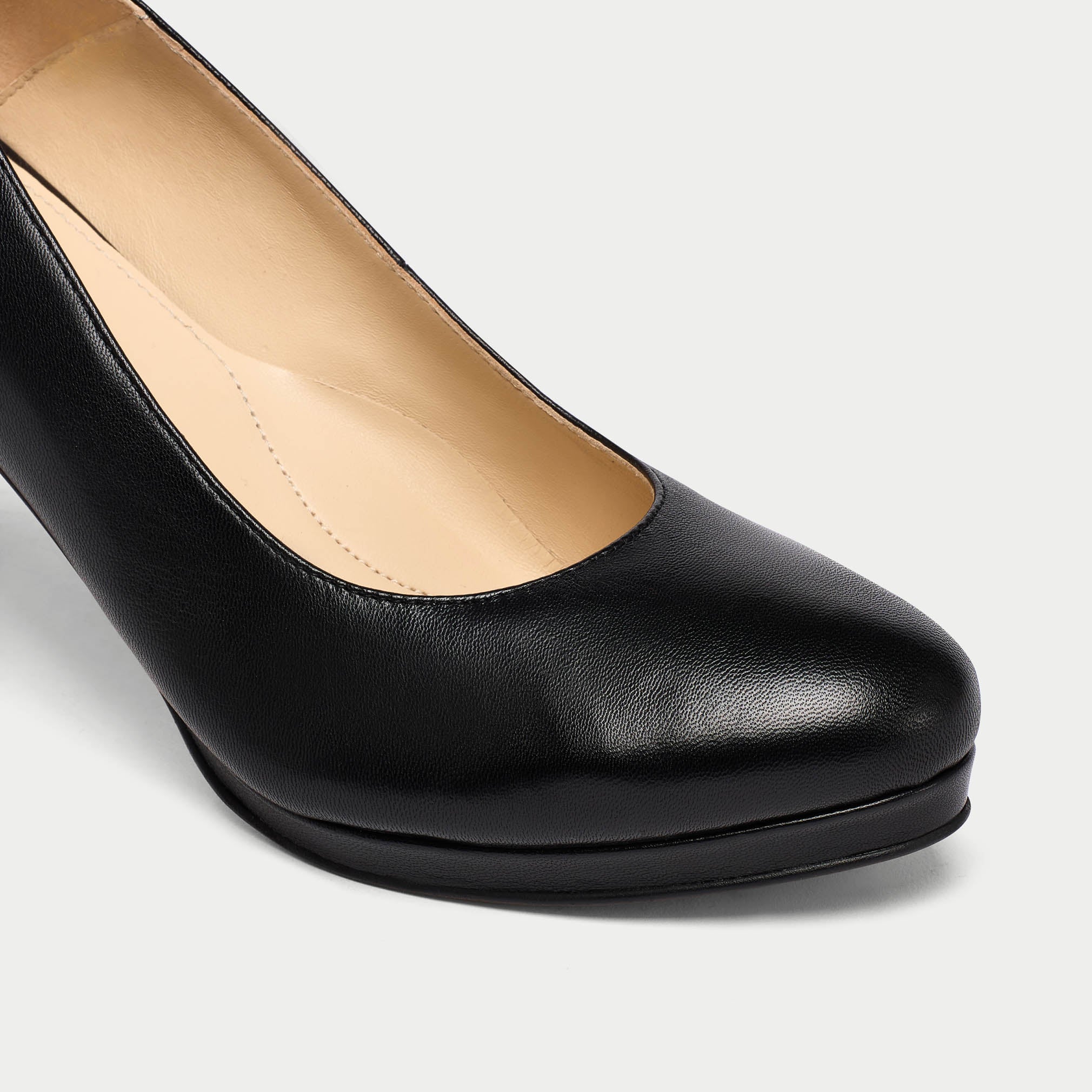 Sophia - Black Leather Courts - Image 6