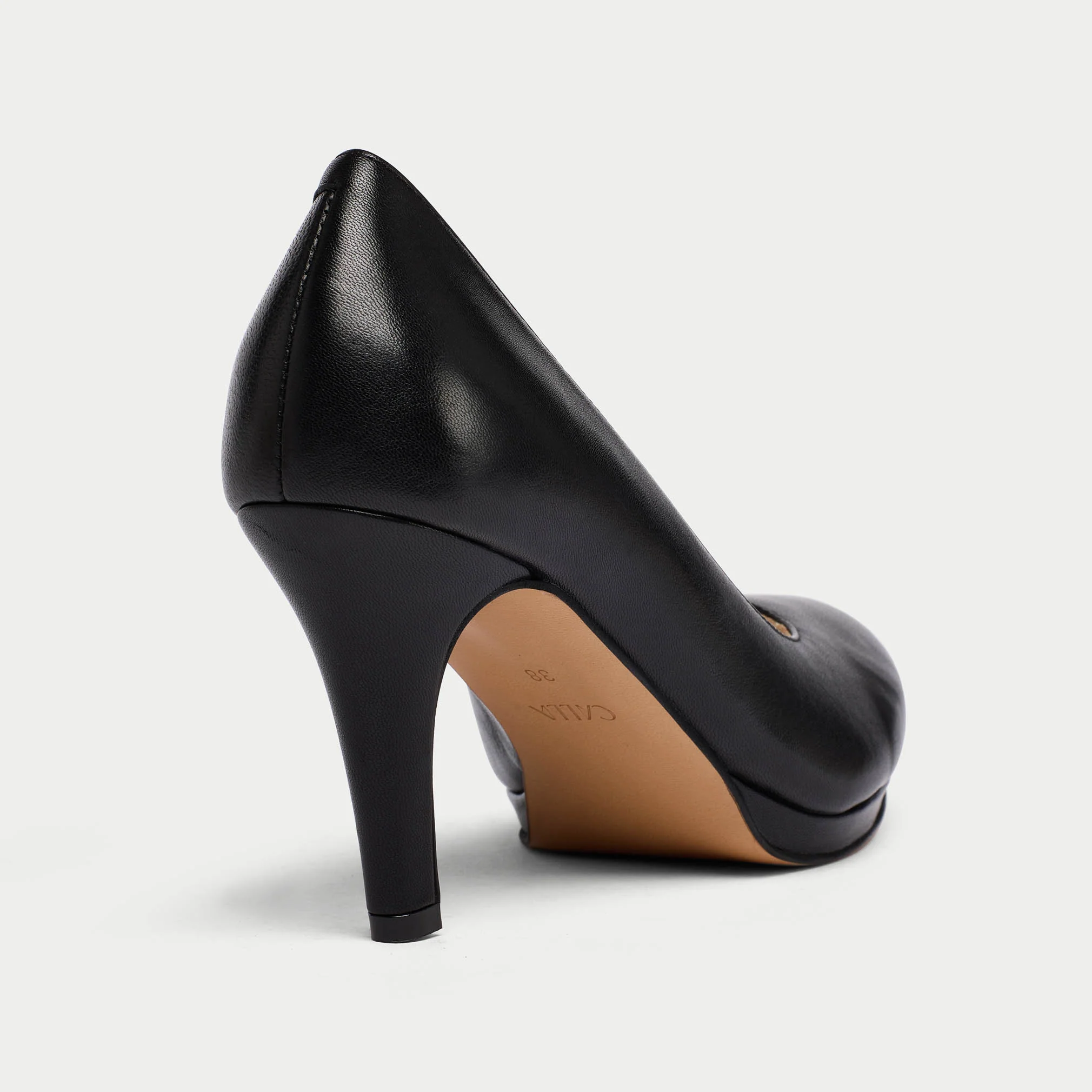 Sophia - Black Leather Courts - Image 7
