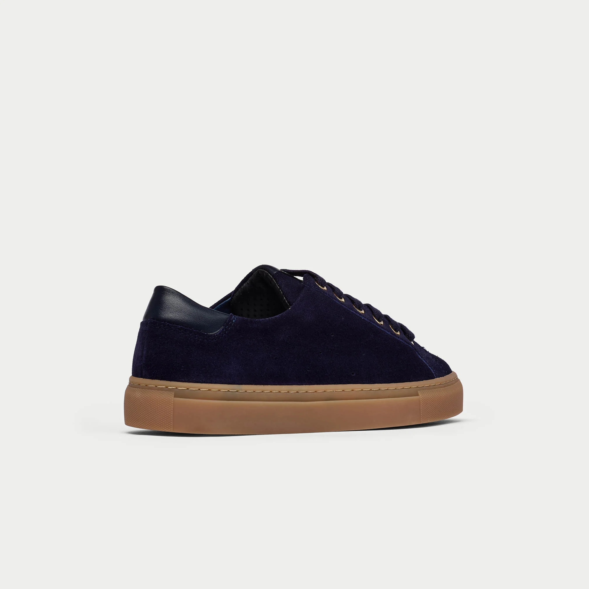 Star - Navy Suede Wide Fit Trainers - Image 5